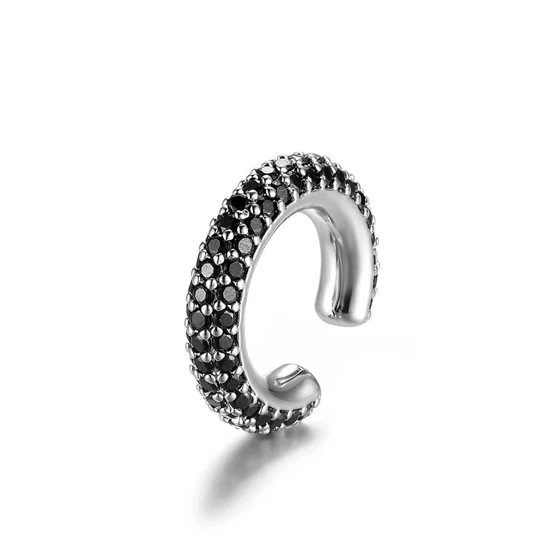 Ear Cuff Cartílago Forma C con Zirconia