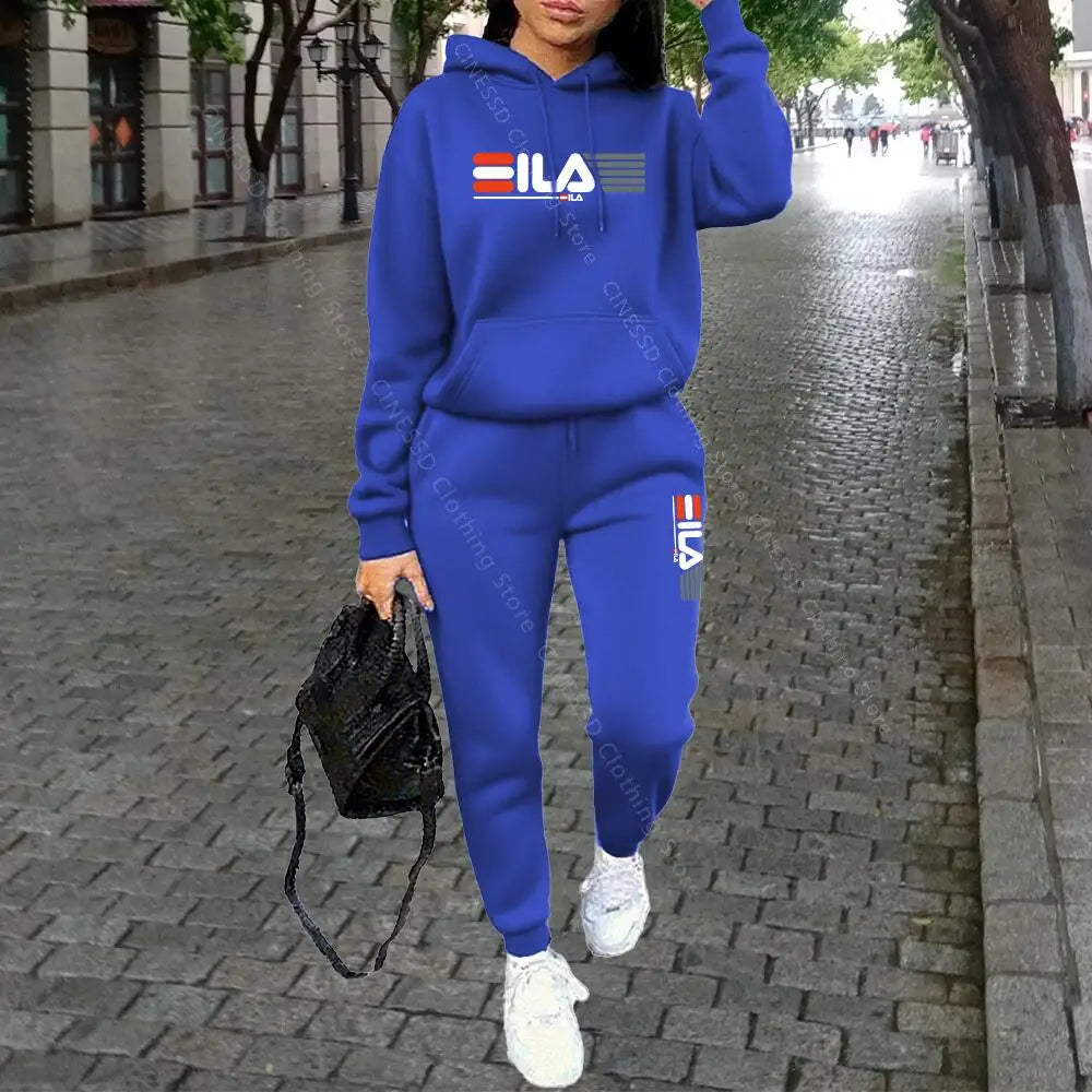 Conjunto Buzo con Capucha y Pantalón Estilo Streetwear