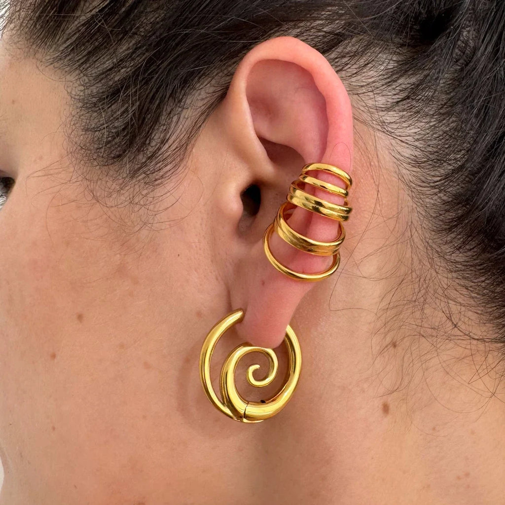 Aros Argolla Punk Gótico Acero Inoxidable