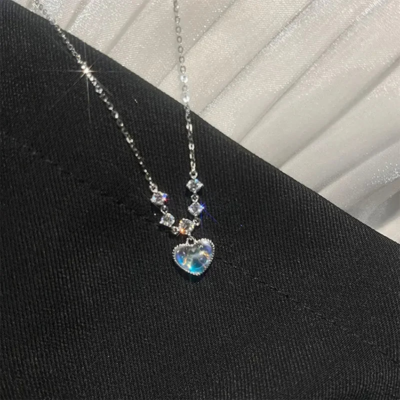 Collar de Plata 925 con Zirconia Estilo Minimalista