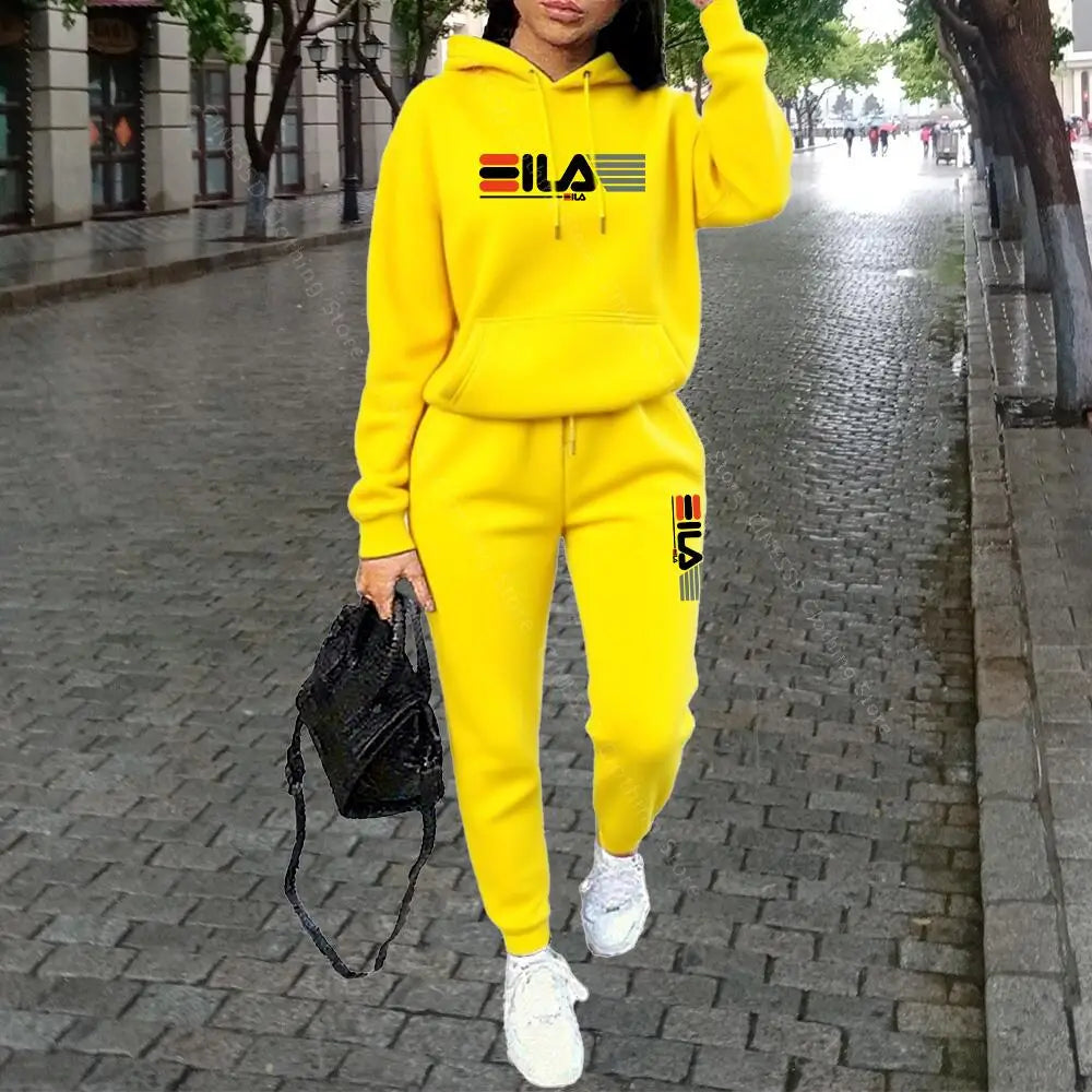 Conjunto Buzo con Capucha y Pantalón Estilo Streetwear