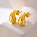 Aros Gota Vintage de Acero Inoxidable