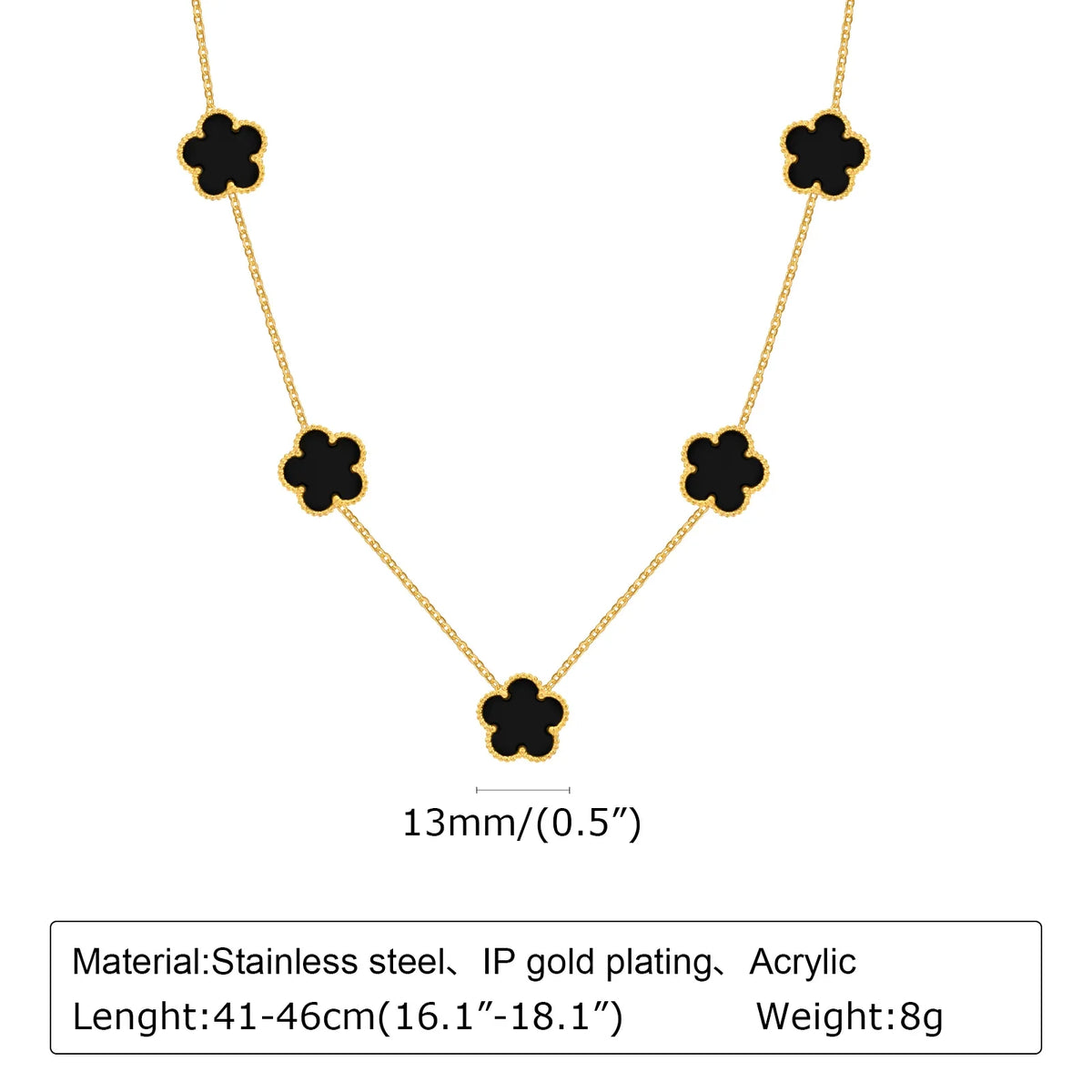 Collar Lariat Doble Capa con Baño Dorado