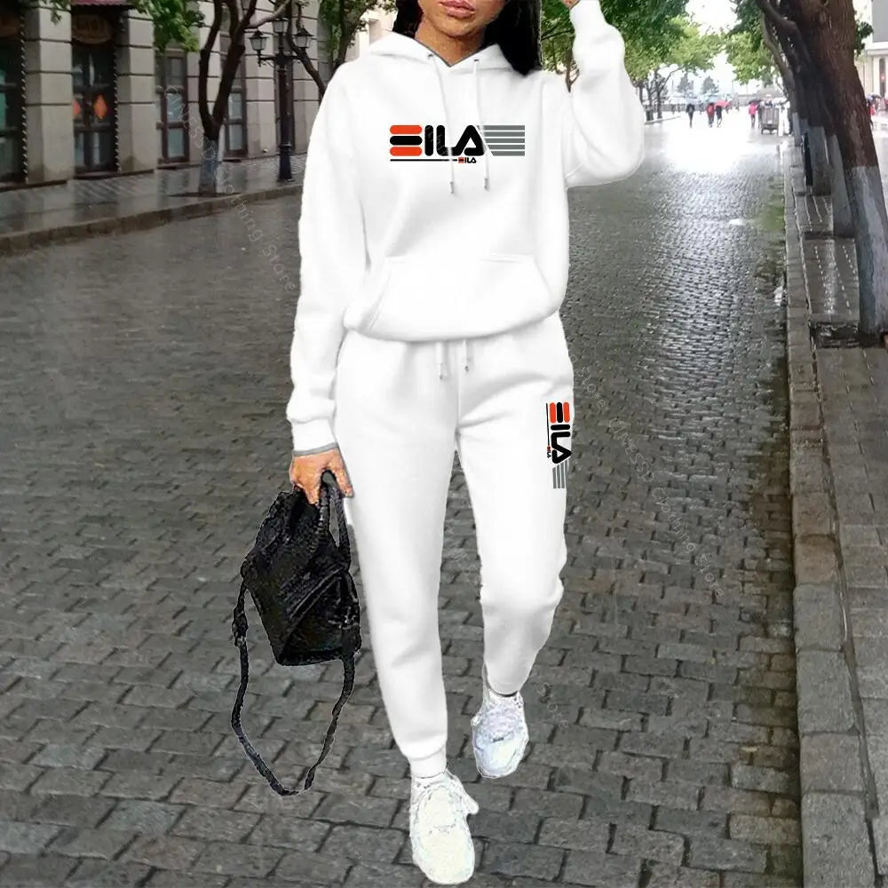 Conjunto Buzo con Capucha y Pantalón Estilo Streetwear
