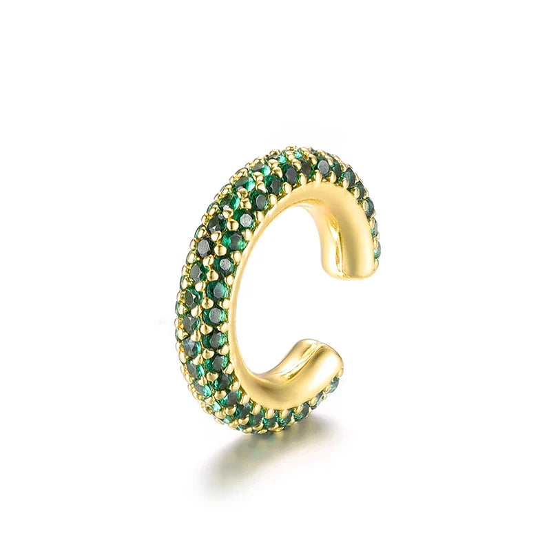 Ear Cuff Cartílago Forma C con Zirconia
