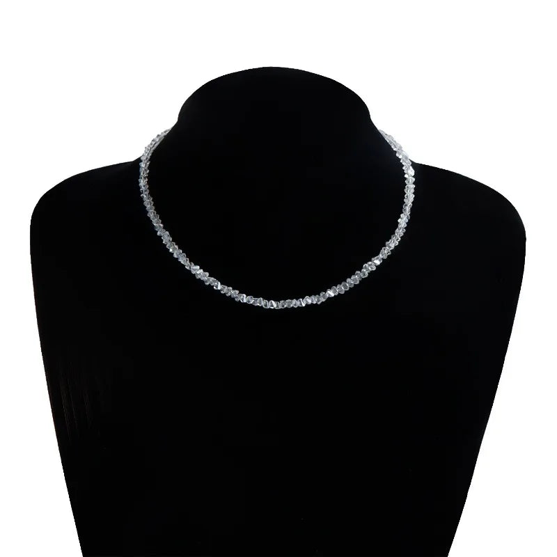 Choker de Cristal Multicolor Estilo Vintage