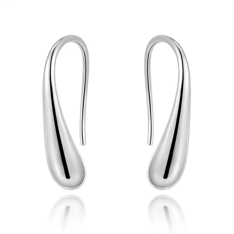 Aros Gota de Plata 925 27mm