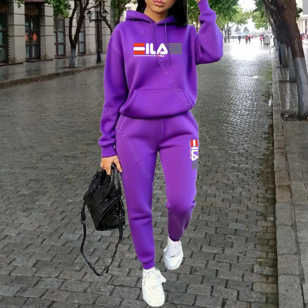 Conjunto Buzo con Capucha y Pantalón Estilo Streetwear