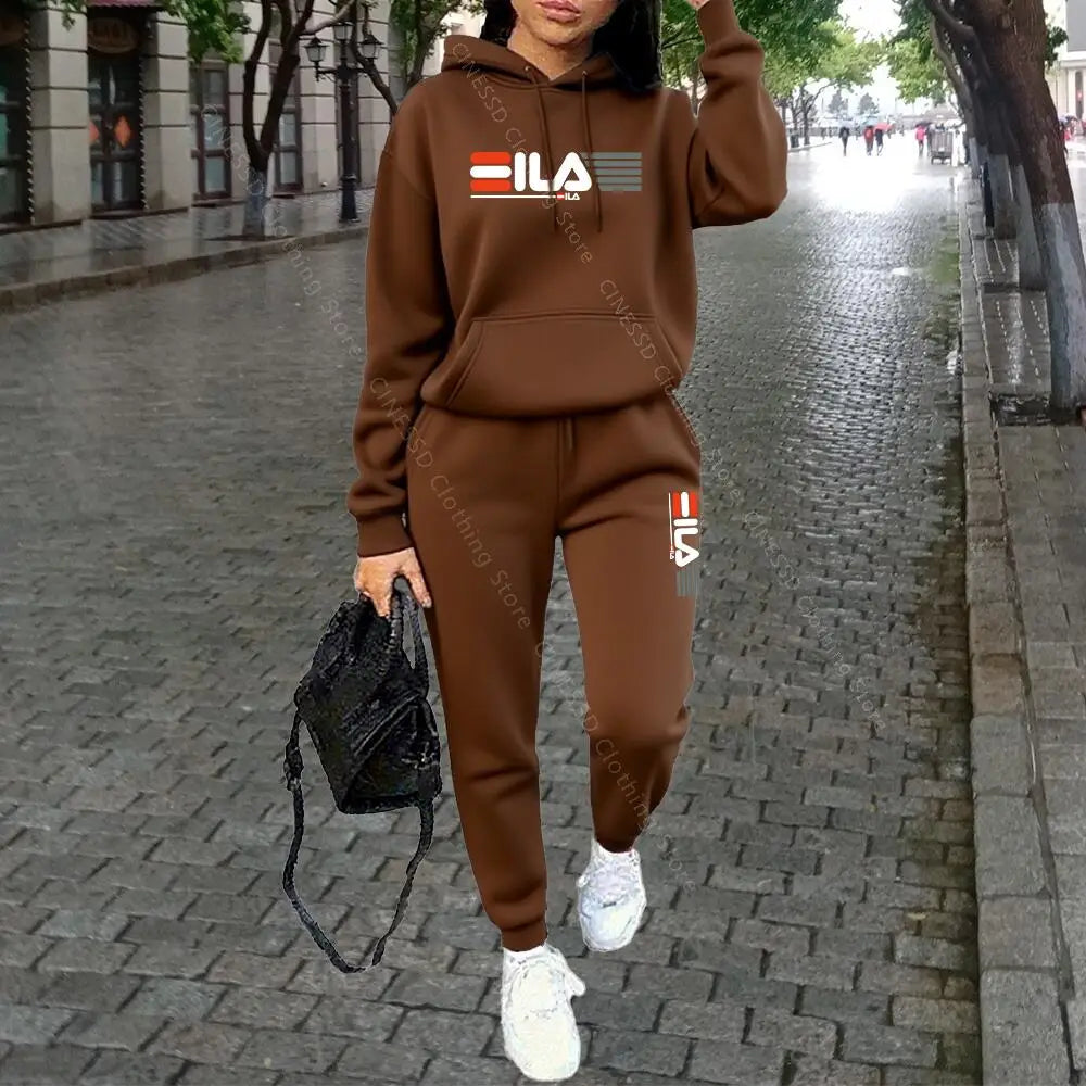 Conjunto Buzo con Capucha y Pantalón Estilo Streetwear