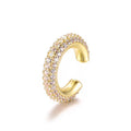 Ear Cuff Cartílago Forma C con Zirconia