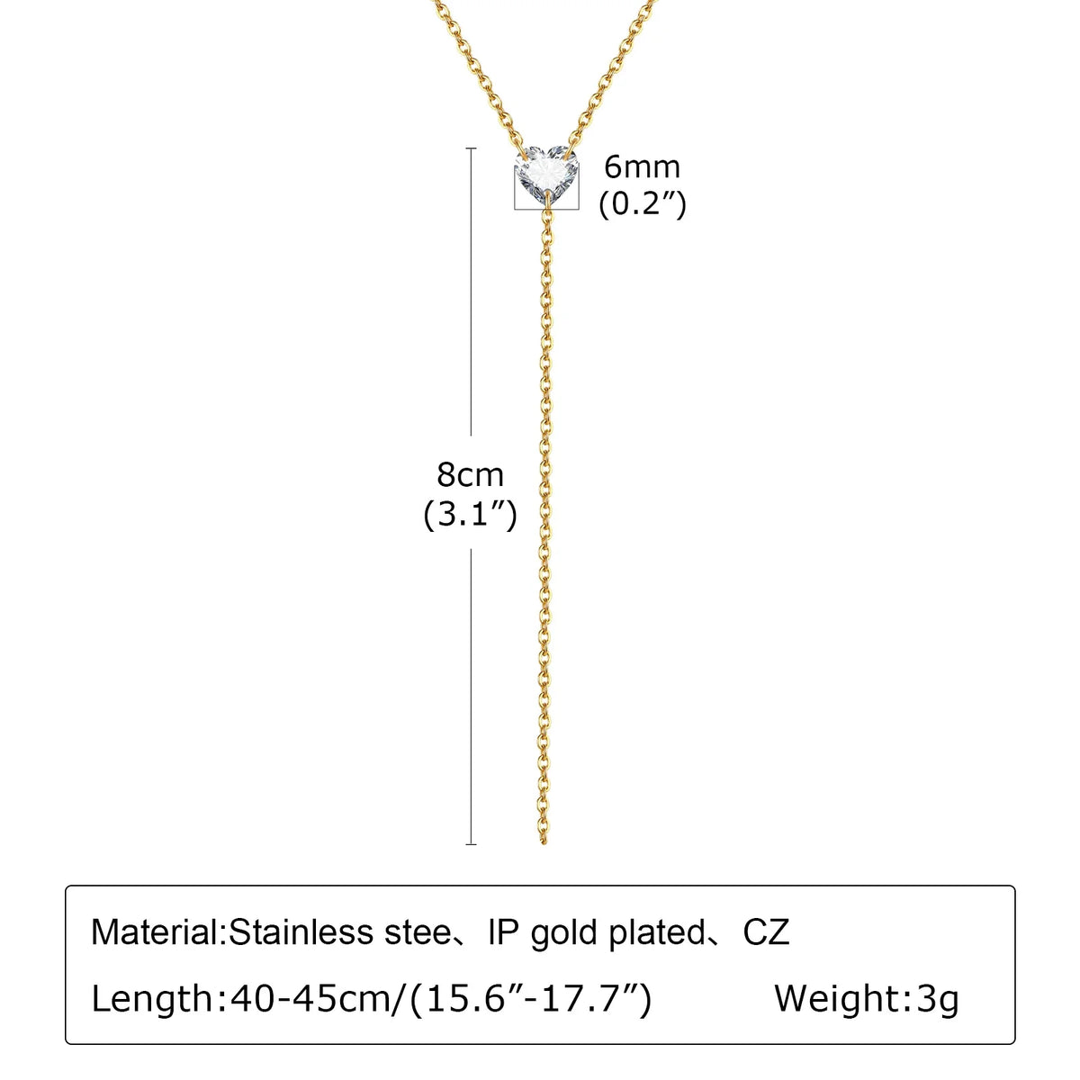 Collar Lariat Doble Capa con Baño Dorado