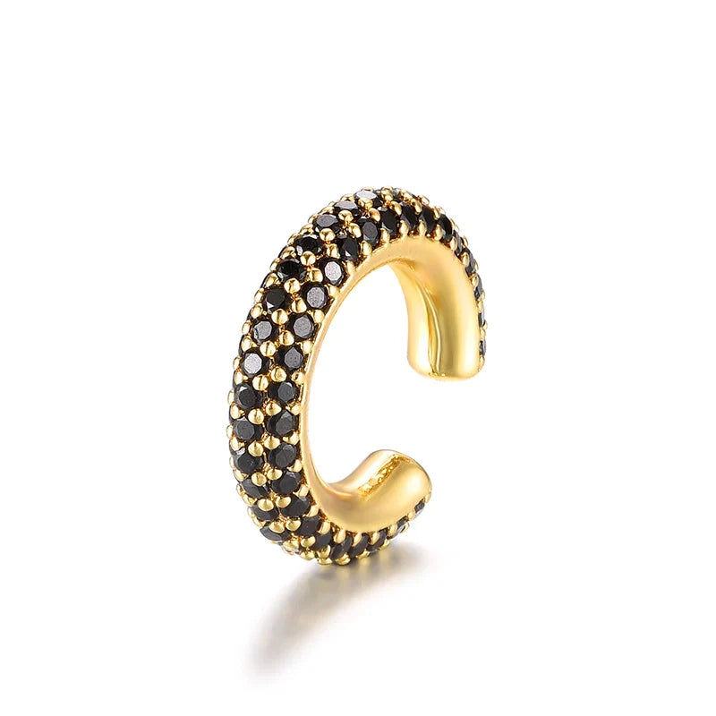 Ear Cuff Cartílago Forma C con Zirconia